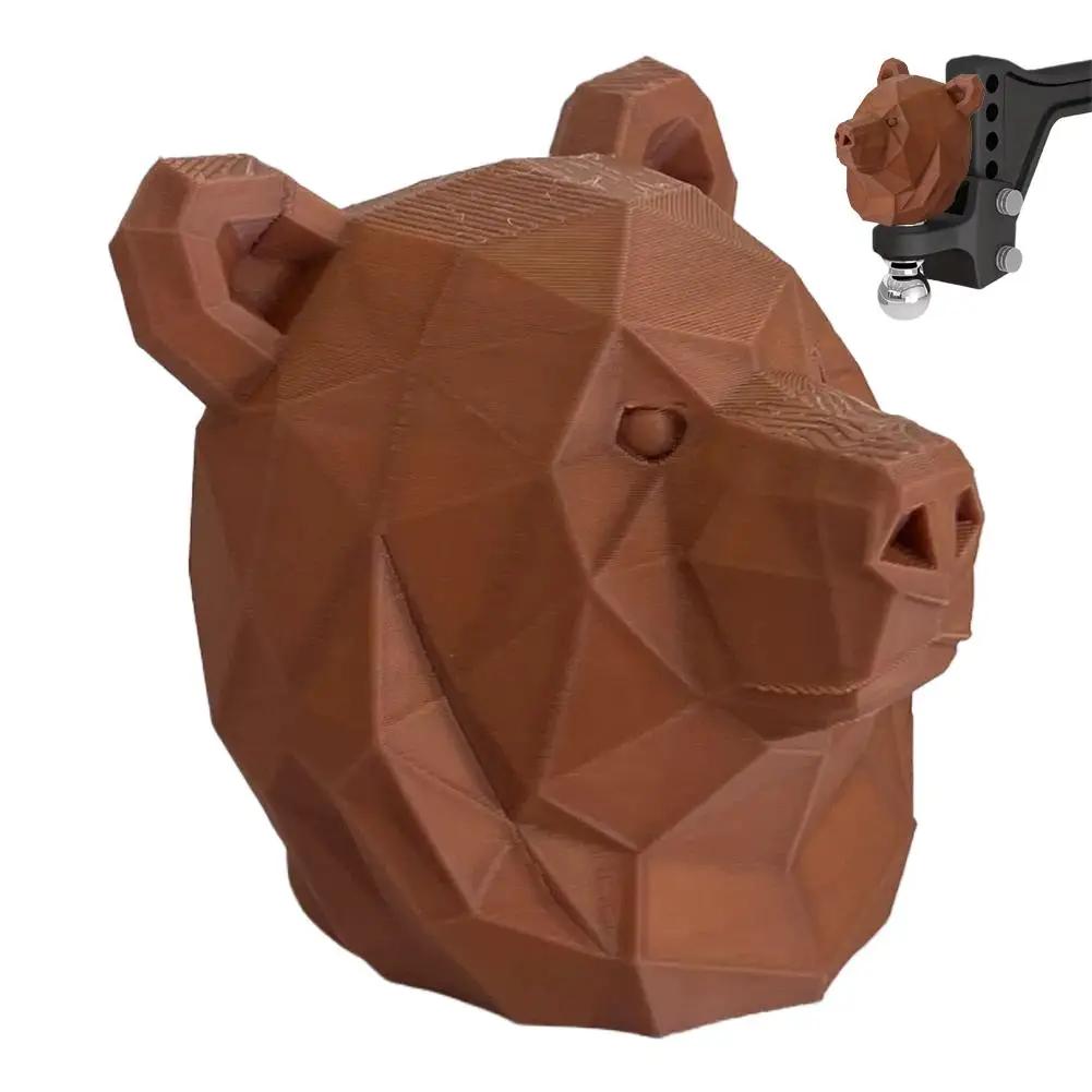 

Bear Head Trailer Hitch Cover Tube Plug Insert Cartoon Car Accessories For Truck SUV RV ATV Boat Towing Z9W8
