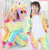 Rainbow Color Girls Sleeping Bag Onesies Pajama Animal Kids Unicorn Pajamas Children Cartoon Party Cosplay Clothes