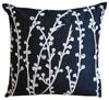 Pillow Cover Navy Designer Navy Blue Shams Willow Design Willow Pillow Covers Silk Pillow Sham Contemporary - Navy Blue Willow