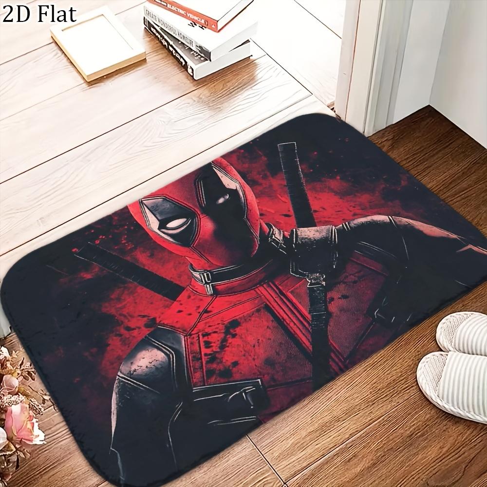 1pc Flannel Mat Marvel Superheroes Bathroom Mat, Multi-Size, Multi-Functional Daily Use, Suitable for Bathroom, Entrance, Laun