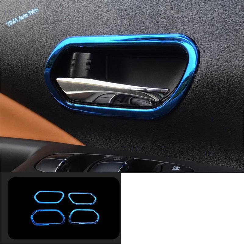 Fit For Nissan Kicks 2016 - 2024 Stainless Steel Car Inner Door Open Handle Frame Cover Trim 4Pcs Decoration Sticker Accessories