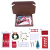 Wreath Fairy Toy House Mini Tree Miniature Elf Door Craft Gift DollHouse Elf Kit  Christmas Decor