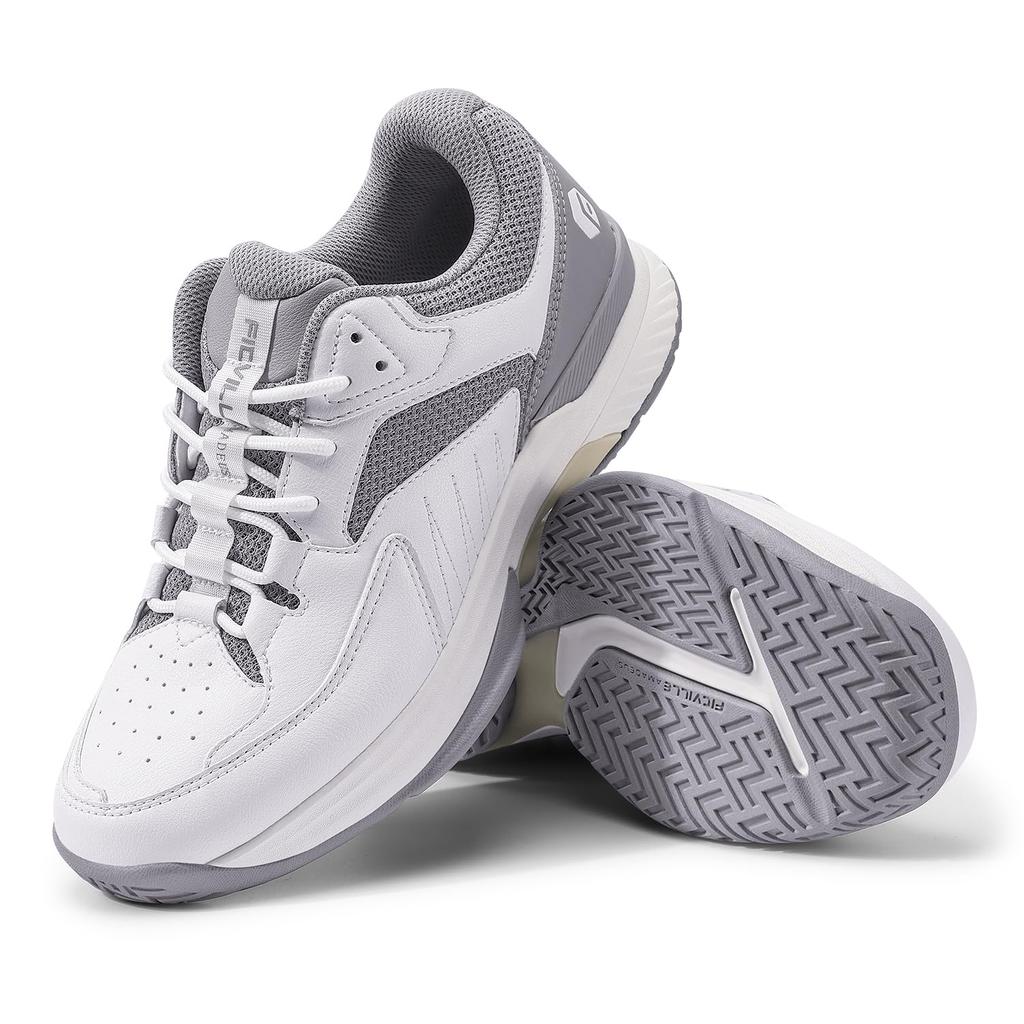 Wide Tennis Shoes 2E 4E Wide All Court Tennis Athletic Shoes Hard Court Pickleball Shoes Lightweight Beginners [FitVille] Men's Anti-Slip