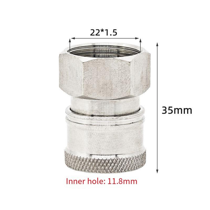 Quick Connector Stainless Steel for Pressure Washer 22 1 5mm High Pressure Washer Accessories Compatible with Hoses