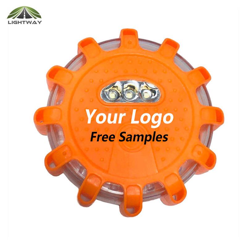Large Inventory Quick Response Strobe Light With Triple Flash Pattern Magnetic LED Road Flare Warning Beacon Kit