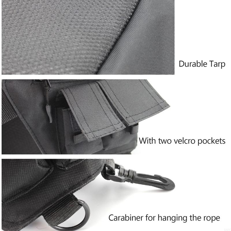 New Nylon Waterproof 3-Layer Fishing Bag Multifunctional Messenger Waist Bag Waterproof Fishing Lure Reel Line Tackle Storage Bag