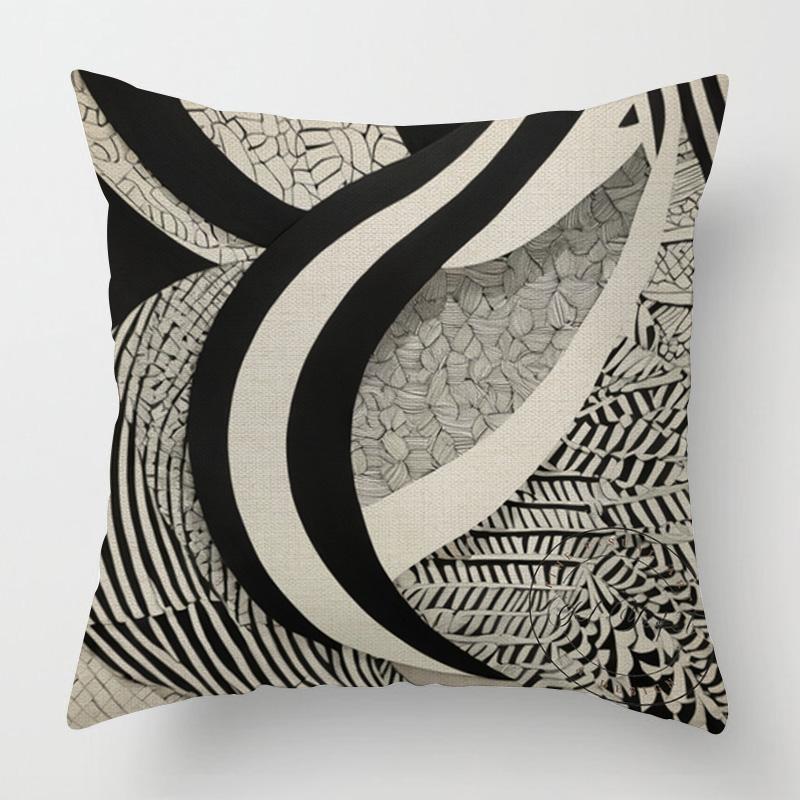 Home Decor Modern Abstract Geometric Pattern Pillow Covers Pattern Cushion Cover Suitable For Sofa Bedroom Car Pillow Cover
