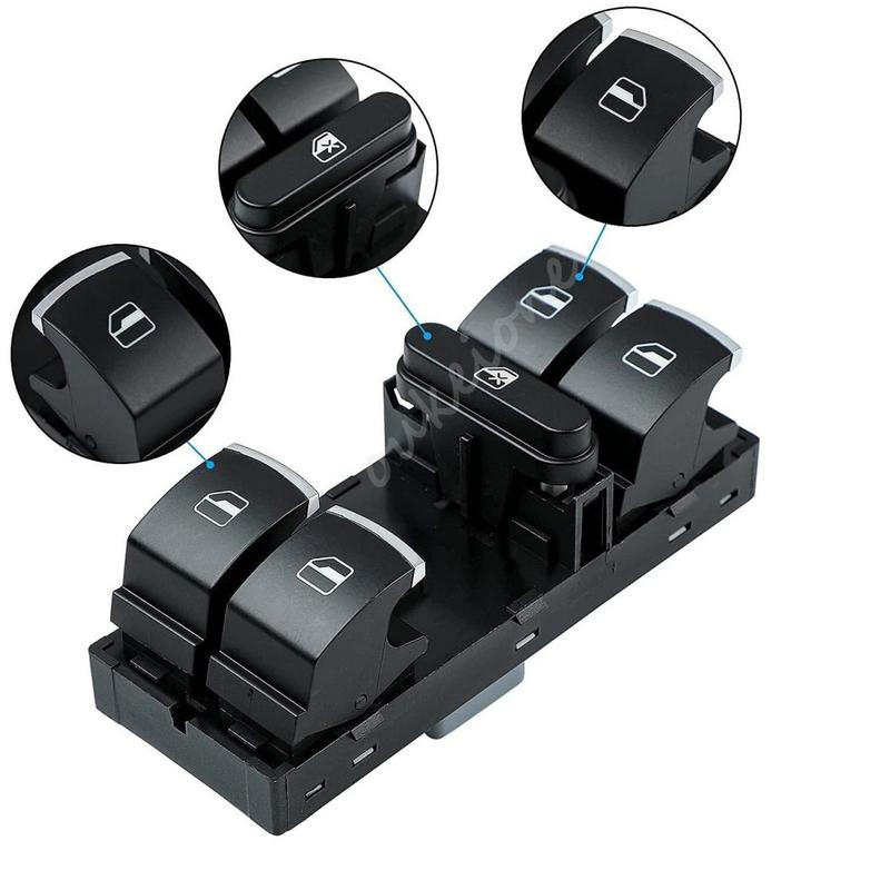 5K4959857 For VW Golf MK5 MK6 Tiguan Touran Jetta Passat Front Left Master Driver Side Electric Power Lifter Window Switch