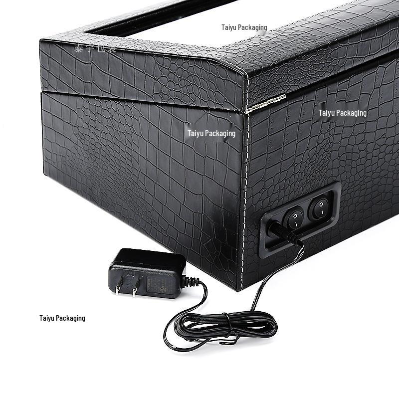 Crocodile Pattern Automatic Watch Winder and Display Box