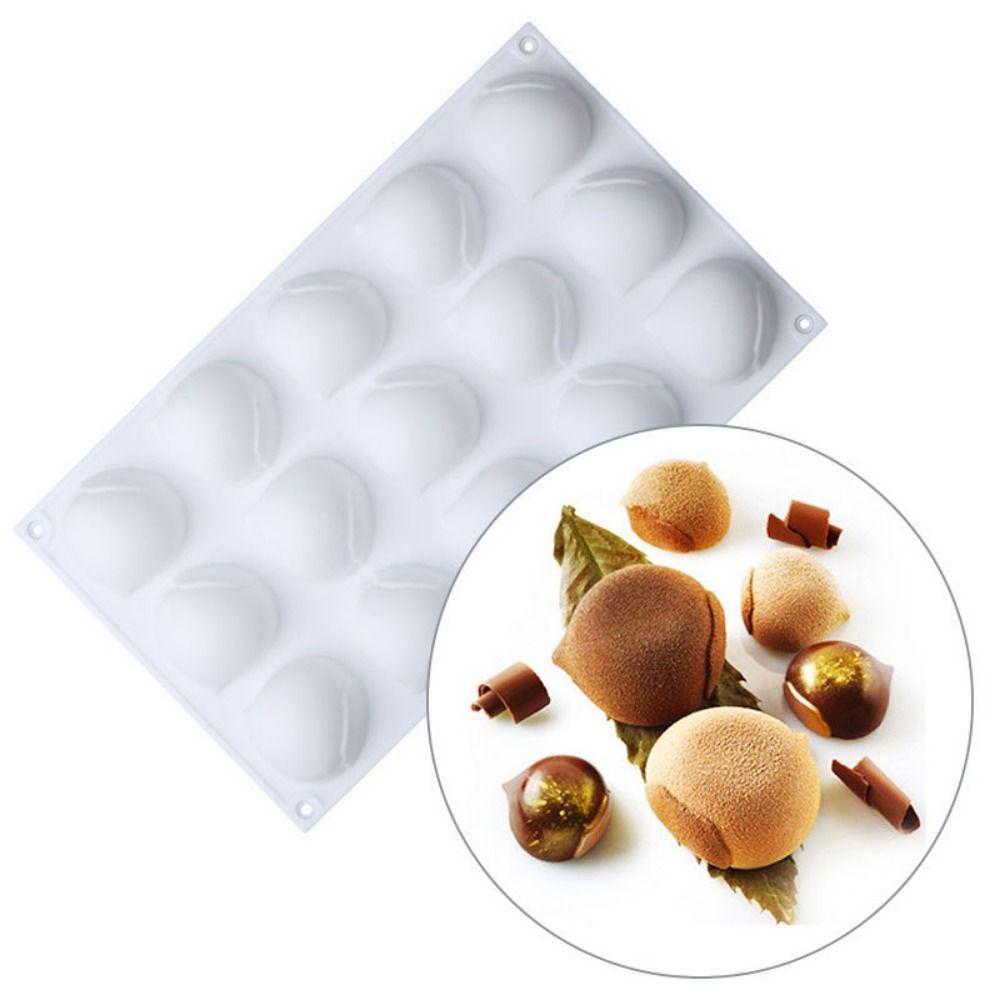 3D Design Chestnut Mousse Mold 15 Cavity Bakeware Mold Stylish Cake Decorating Tools  Pudding