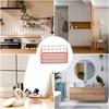Rose Gold Wire Mesh Basket,Makeup Storage Basket Organizer Metal Desk Drawer Organizer Desktop Holder Tray Metal Grid Fruit Clothing Table Organizing
