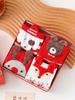 4 Pairs Womens Christmas Socks with Gift Box Elk Happy Funny Plush Socks Elk Christmas Socks for Women Men Holiday Gifts