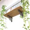 Set of 2 Antique Iron Shelf Brackets, Small Size (kjj0137set) for DIY Decor