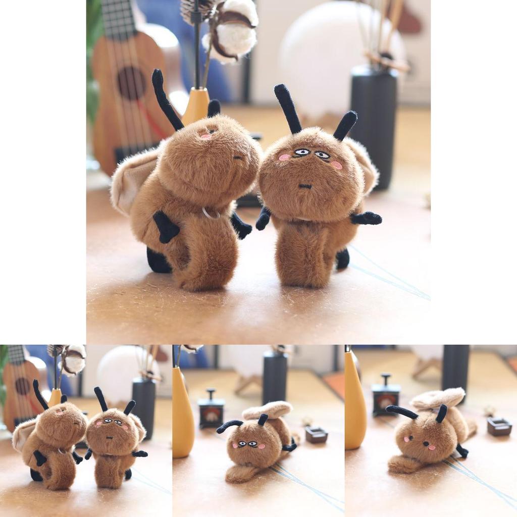 Cute Adorable Plush Cockroach Toy With Movable Wings Soft Pp Cotton Stuffed Animal
