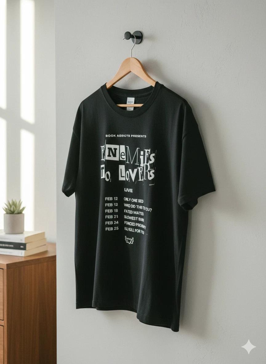 Men s and Women s T-shirts Enemies to Lovers Bookish M