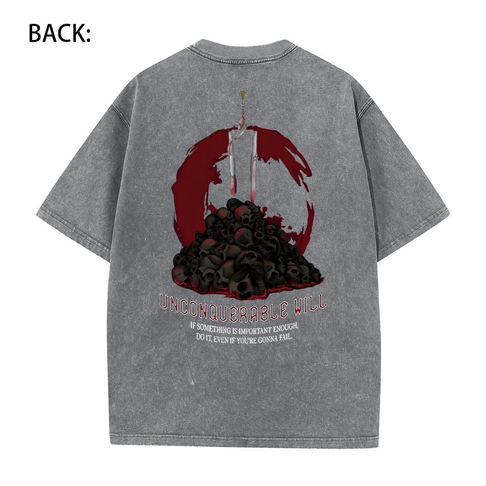 Anime T-shirts y2k Cotton Summer T shirt Women Men Harajuku Top Tees Skull Knight Guts Griffith Print Streetwear Hip Hop T Shirt