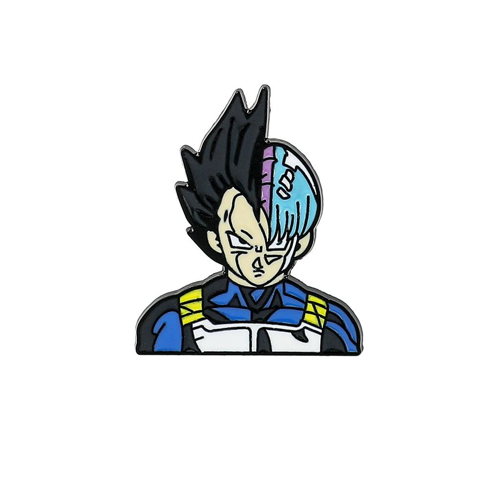 Dragon Ball Peripheral Japanese Cartoon Metal Brooch Pin Hat Clothing Alloy Paint Badge