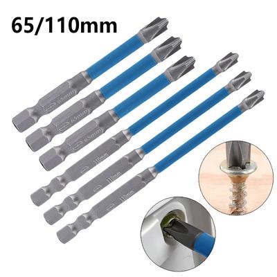 6PC 65/110mm Magnetic Special Slotted Cross Screwdriver Bit for Electrician FPH2