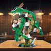 JMBricklayer Dragon Building Blocks Set with Lights 70134, Adult Construction Toy, Cool Animal Dragon Display Model, Animal Collectible Dinosaur Build