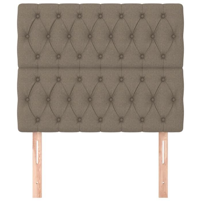 Maison Exclusive - Tête de lit Taupe 90x7x118/128 cm Tissu