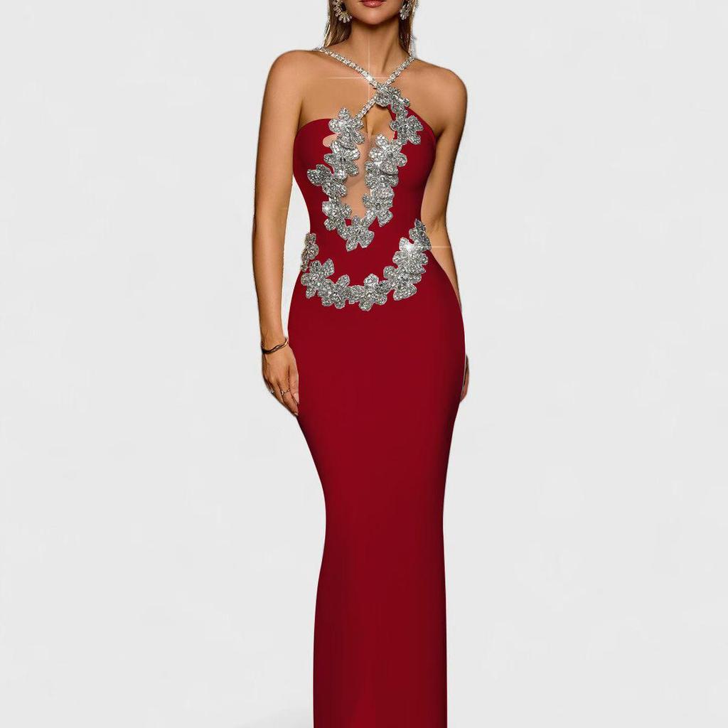 Novo Vestido de Noite Sexy Bodycon Bandagem Estilo Europeu e Americano para Comércio Exterior