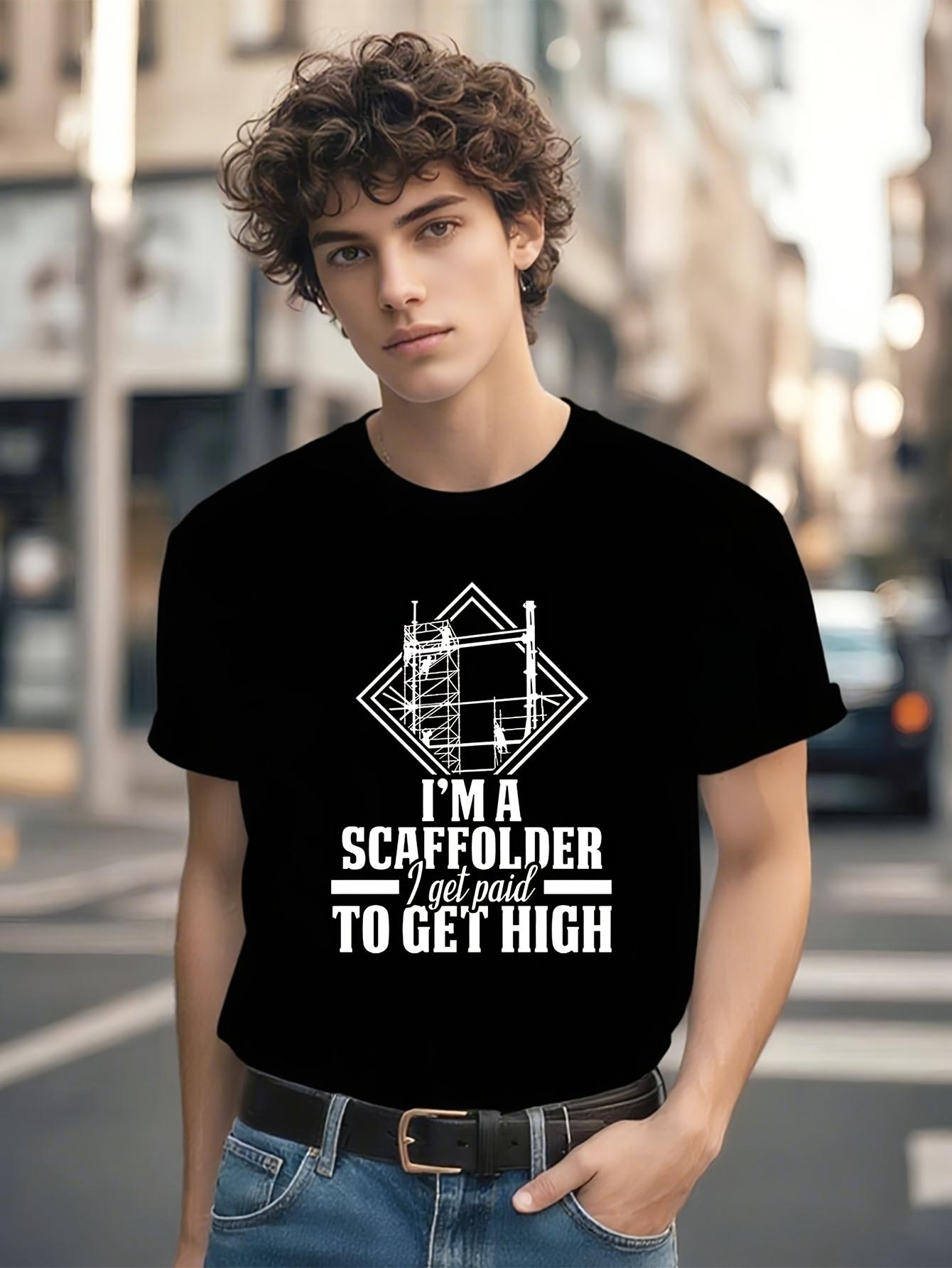 Construction Worker Graphic Tshirt Graphic Tshirt M