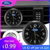 Car Sticker 2025 Hot Car Decoration Clock Watch Modified Car Interior Electronic Quartz For Ford Mustang Bronco GT Mach 1 Ecoboo