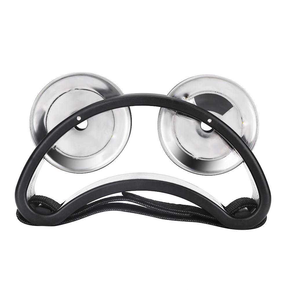 1Pc Foot Tambourine Percussion Instrument Metal Jingle Bell Accessories (Black)