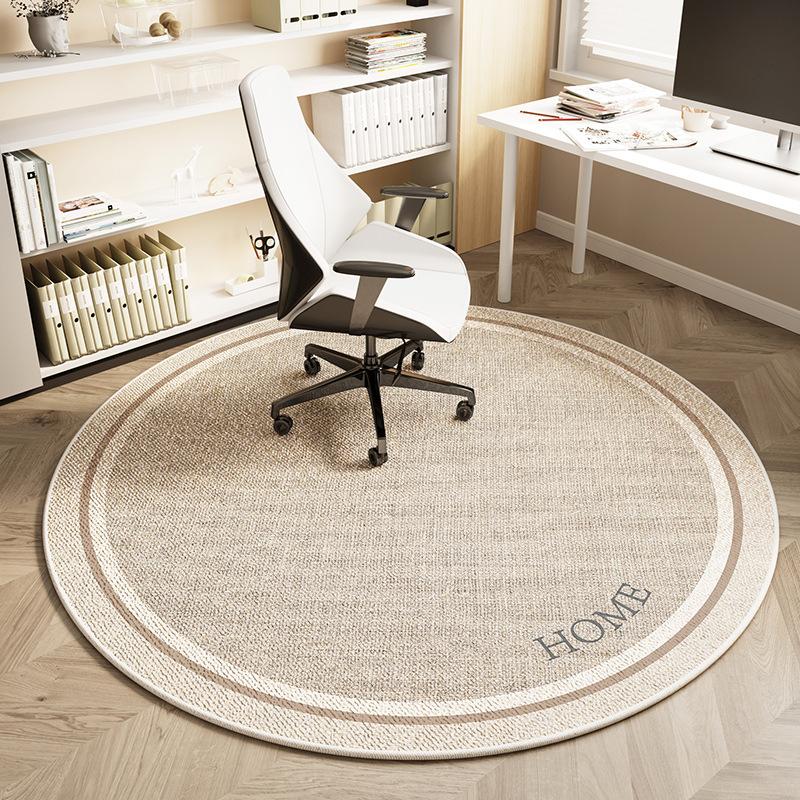 Round Computer Chair Carpet, Living Room And Bedroom Swivel Chair Protective Rug Study Gaming Chair Floor Mat Home Decor