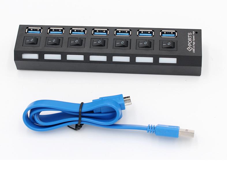 4-Port USB 3.0 Hub with Independent Switch