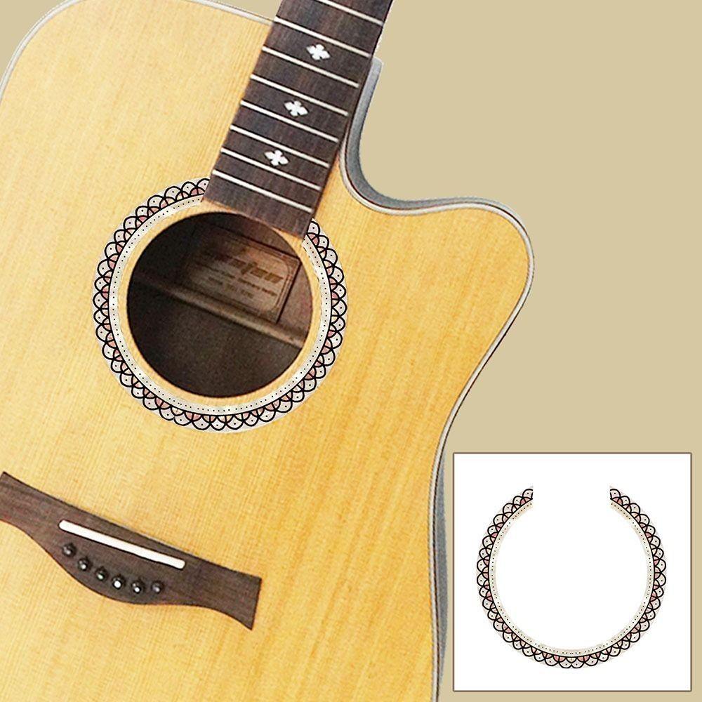 PVC Sound Hole Decal Musical Instruments Supplies Guitar Accessories Folk Guitar Sticker  Guitar