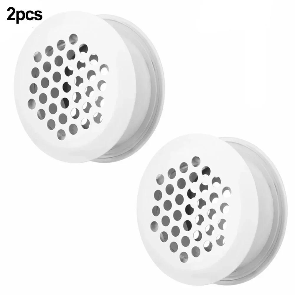 

2 шт. вентиляционная решетка из нержавеющей стали, круглые вентиляционные решетки, вентиляционные решетки для шкафа, мебельная фурнитура, вентиляционные заглушки