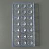 Plastic 21 Cavities Polygonal Hemisphere Shaped Baking Chocolate Mold Sweet Candy Ice Cream Craft Tools CC0036