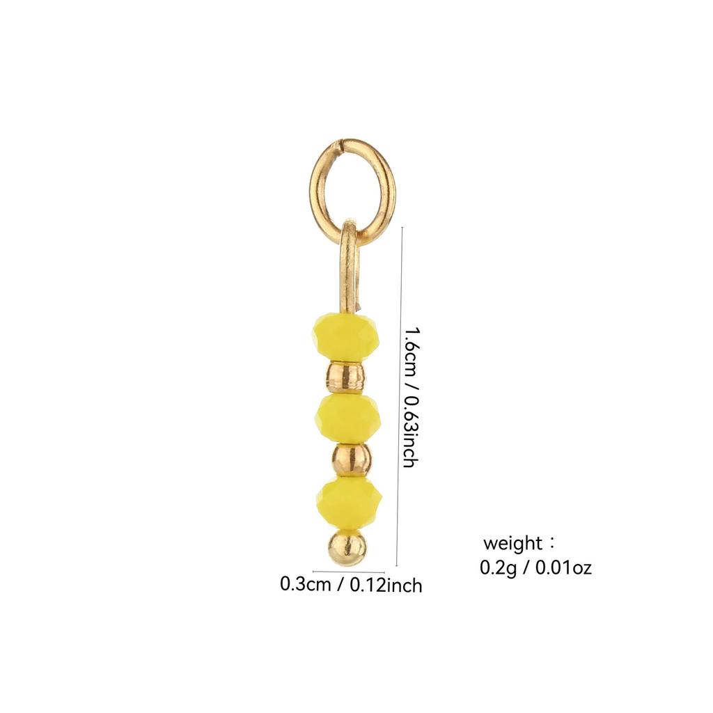 Handmade 18k Gold Electroplated Natural Stone Bead Earrings