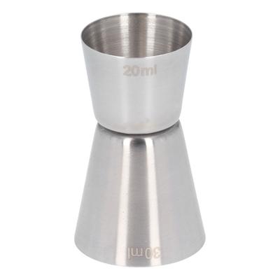 Cocktail Messbecher 20/30ml Doppelköpfiger Edelstahl Cocktail Messbecher für Bar Cocktail