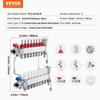 8-Branch Radiant Heat Manifold 1/2" PEX Tubing Floor Heating Manifold Set