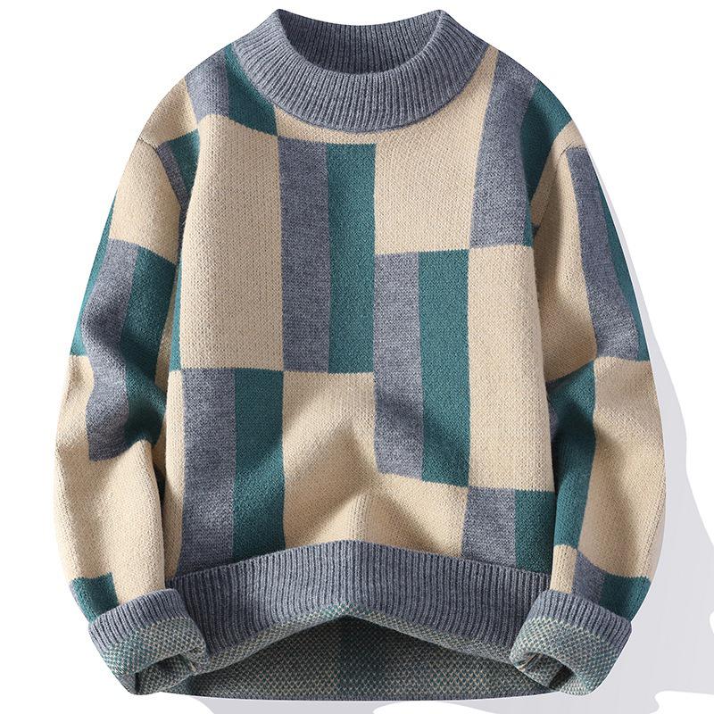 Men's Casual Long Sleeve Knit Sweater - Autumn/Winter Plus Size