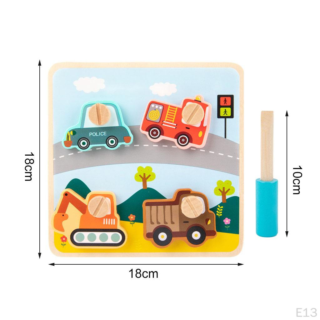 Puzzles Early Educational Toys Preschool Learning DIY Screws