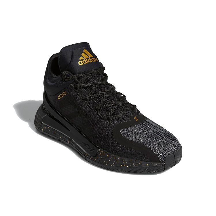 Adidas D Rose 11 Black Gold Metallic Unisex Sneakers Core-Black Grey-Six FZ1544