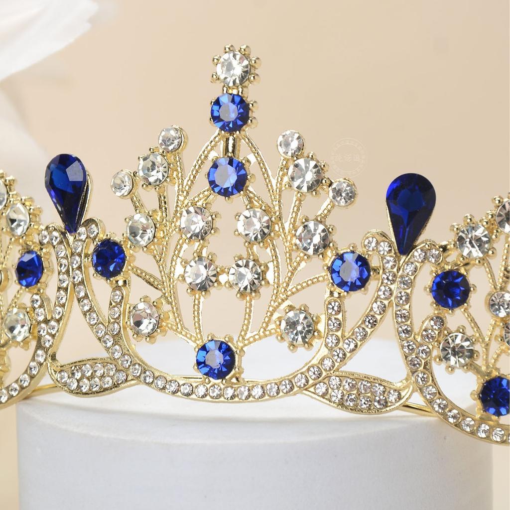 Braut Tiara Krone, eleganter und modischer Legierungs-Strass-Schmuck, Haarschmuck, Haarkrone