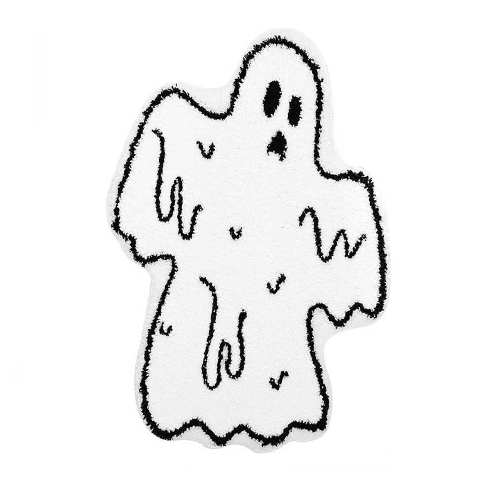 

Soft Floor Mat Imitation Cashmere Rug Creative Halloween Carpet Hoom Decor ghost