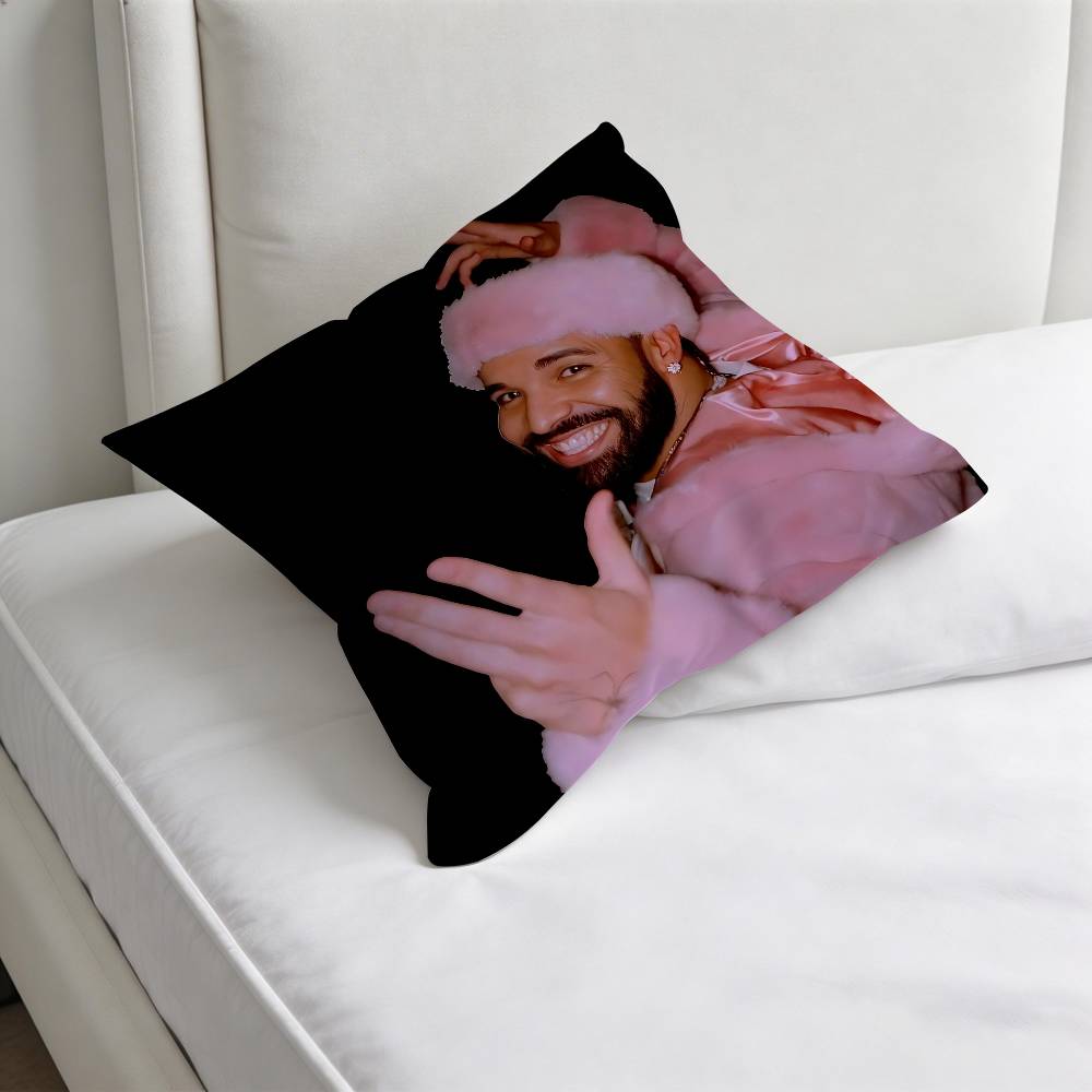 Hot Rapper DDrake Square Pillow Case Soft Decorative Throw Pillow Cover for Home Sofa Bed