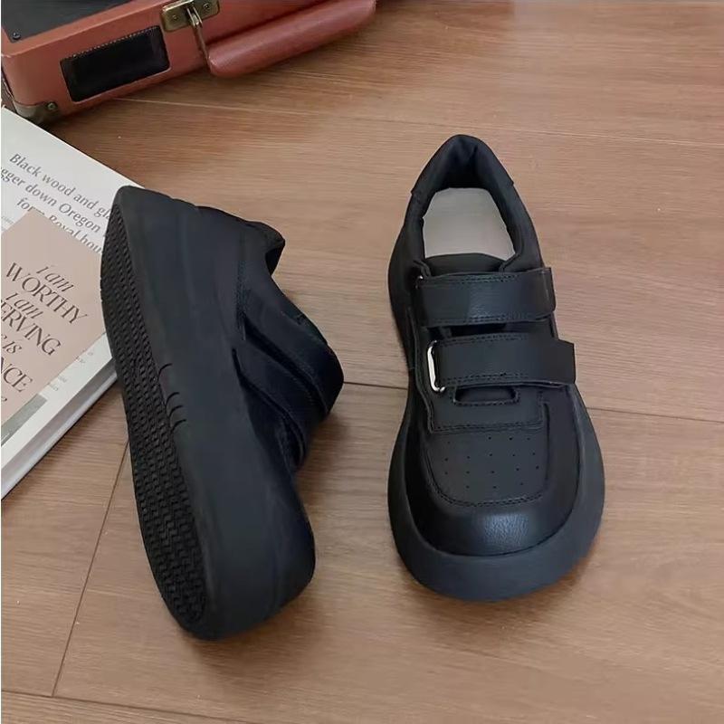 

Popular student Velcro Hong Kong style platform white shoes women s 2025 new autumn lightweight student retro board shoes 40