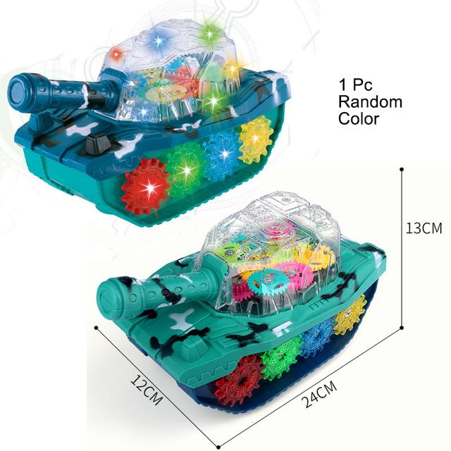 Elektrisches transparentes Konzept-Getriebeauto mit Musik, interaktives universelles Lauflernfahrzeug, Geschenkspielzeug für Kinder