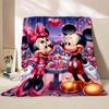 3D Mickey and Minnie Mouse Blankets Ultra Soft Cozy Blanket Lightweight Fleece Fuzzy Plush Throw Blankets for Bed Chair Gifts