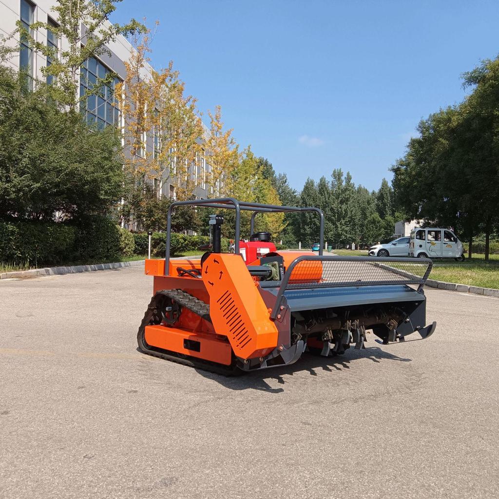 Self-Propelled Remote Control Lawn Mower, 120cm Cutting Width, Agricultural Four-Stroke Grass and Weed Cutter for Italy Export