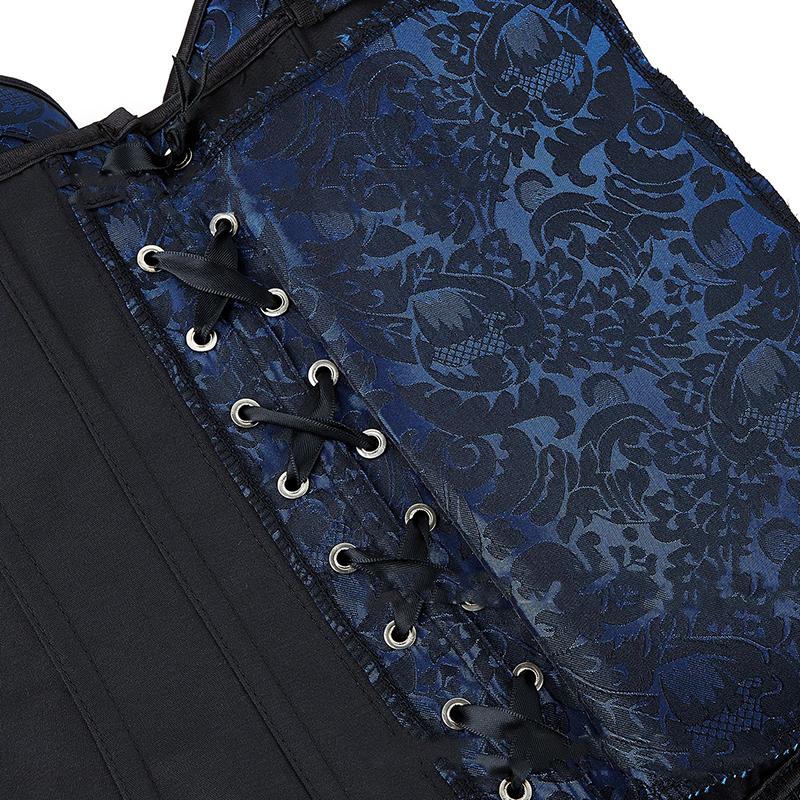 Steampunkový korzet s košíčky, zipem na boku a ramínky, overbust korzet, pasový trenér, bustier