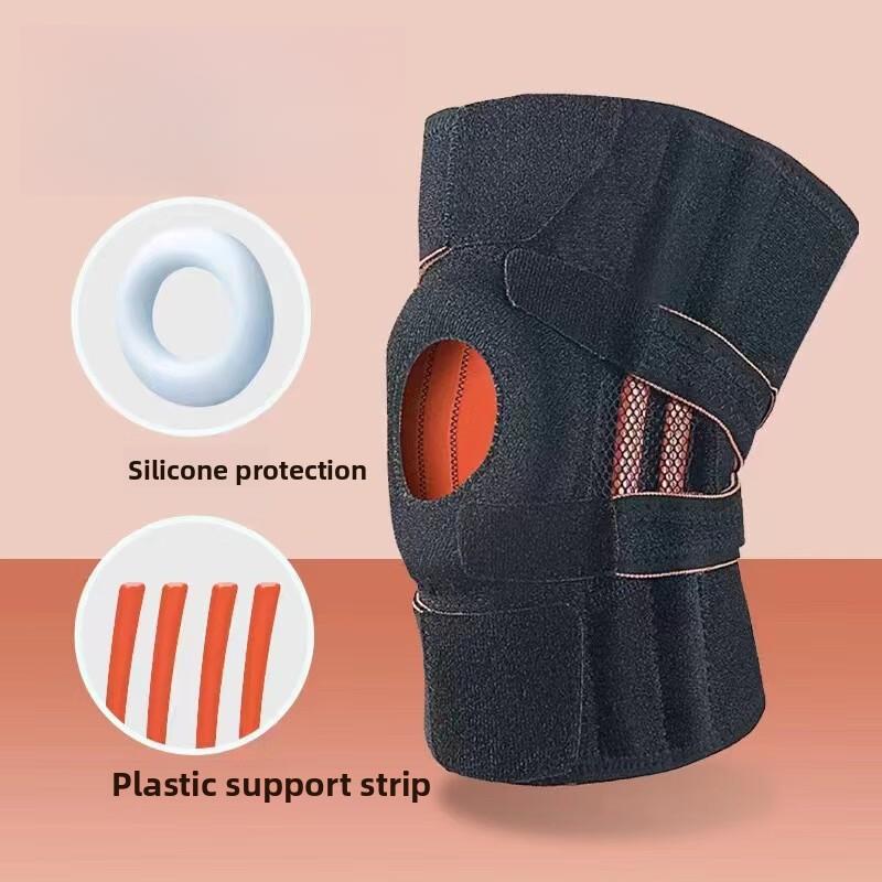 

Outdoor Mountaineering Knee Pads Men Women Sports Knee Protection Shock Absorption Patella Support for Hiking Running No anti-skid strip