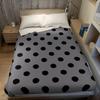 Klassische Schwarze Polka Dots Flanelldecke Warm Weich Halloween Weihnachten Sofa Warm Gemütlich Dekoratives Dekor Geschenk für Alle Jahreszeiten