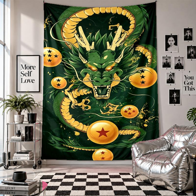Wall TapestryDragon Ball Art Hanging Cloth Decorative Background Cover for Room Decoration